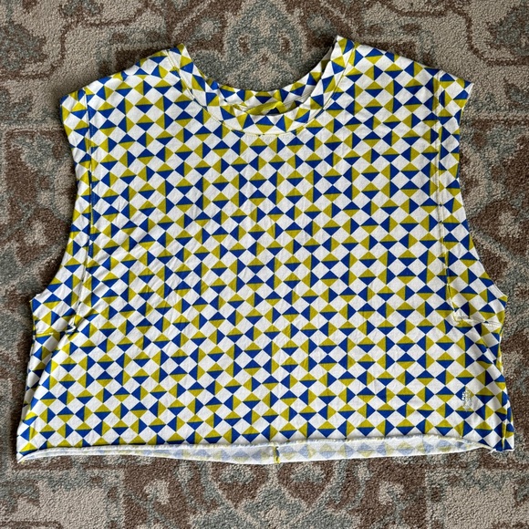 Free People Inspire Printed Tank FP Movement Trippy Geo Glowing Size L - Picture 2 of 8